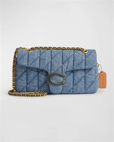 coach quilted tabby denim.